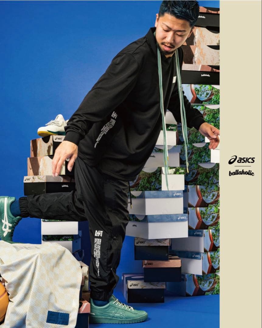 訳あり ballaholic × asics フルオープンパンツ L