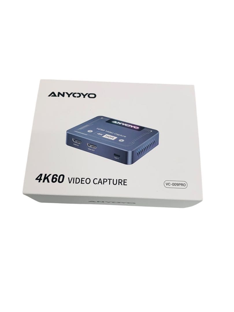 【開封済・未使用】ANYOYO HDMI キャプチャーボード 4K 60FPS