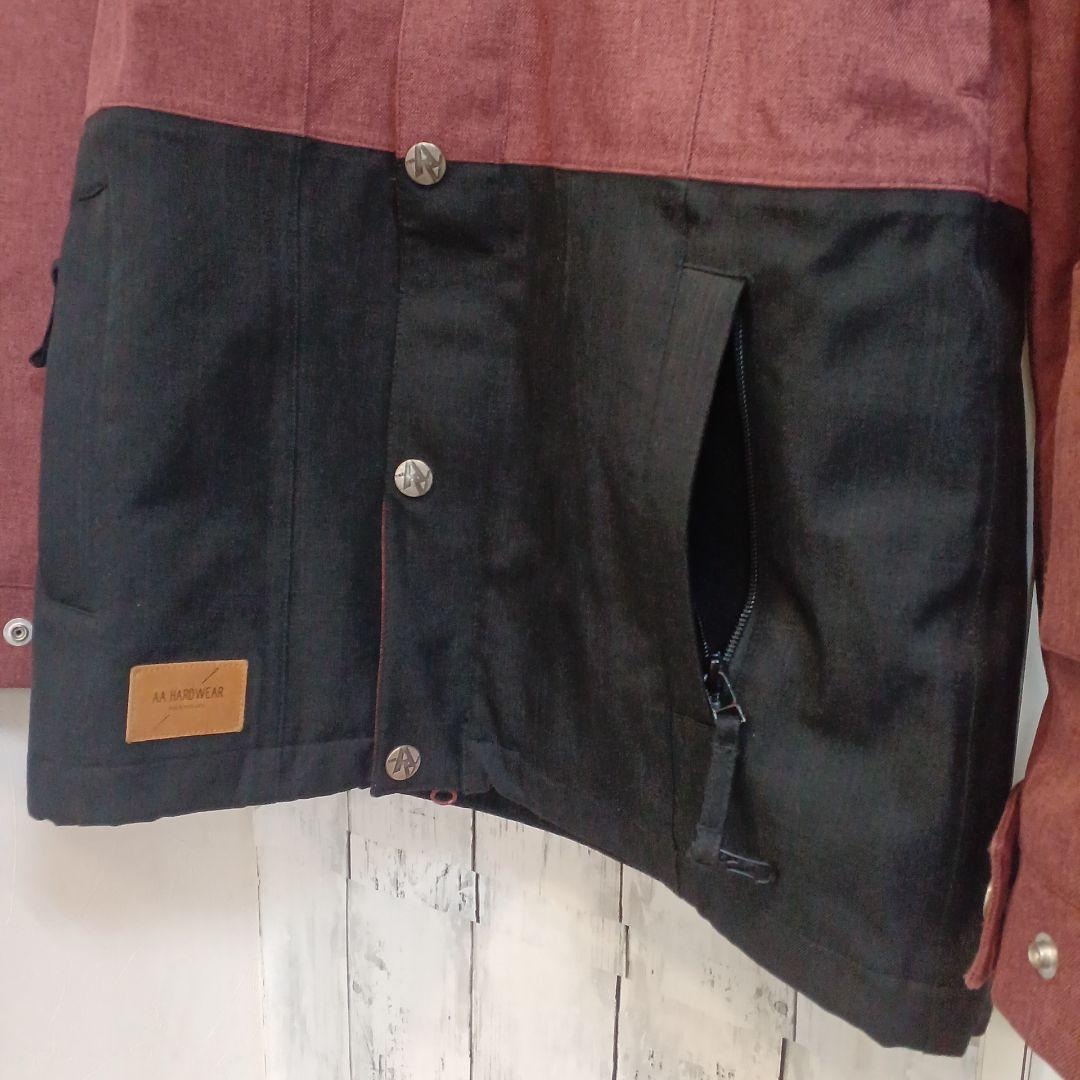 美品⭐ダブルエーハードウェア赤みブラウン&ブラック2色使い⭐Sサイズ(大きめ)