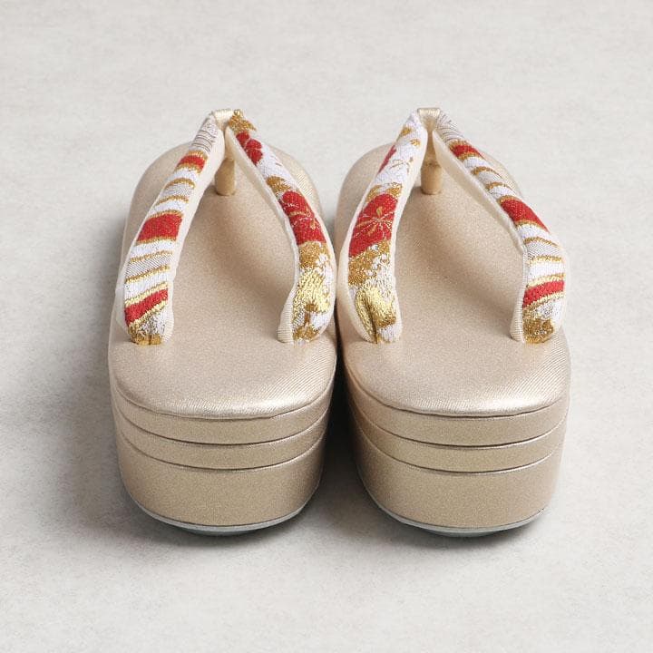 【新品】沙織謹製 草履バッグセット 24cm 古典柄 帯地 　03020