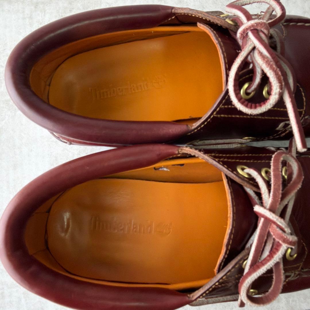 Timberland 3eye classic lug 26cm バーガンディ