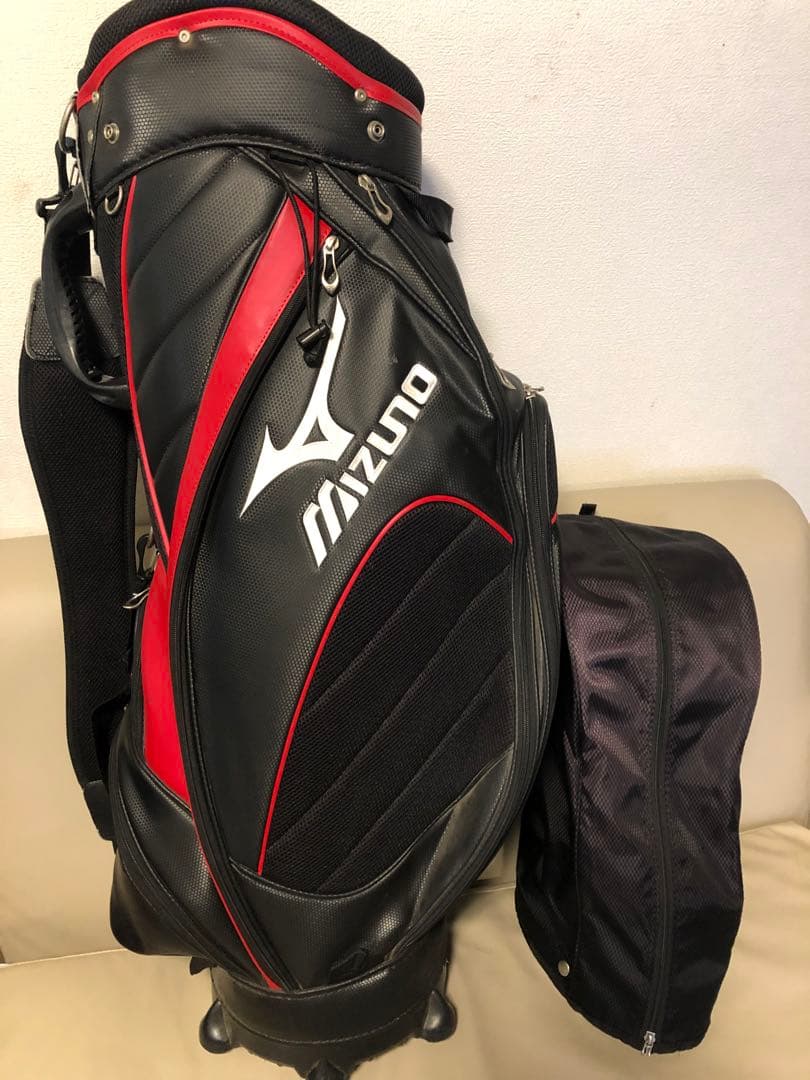 【送料込み】MIZUNO ミズノ　キャディバッグ　ゴルフバッグ　ブラック　メンズ