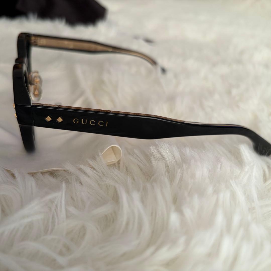美品　グッチ GUCCI GG1470OJ サングラス　ブラック