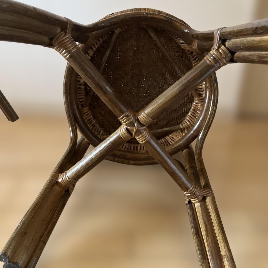 美品⭐︎ラタンチェア 籐 曲木 2脚 可愛いです