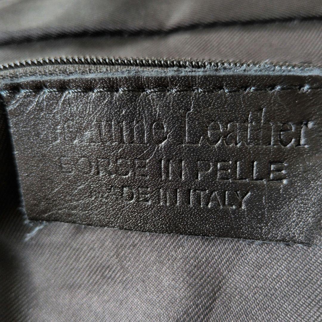 【新品】イタリア製本革スタッズバック レザーブラック2wayバッグ