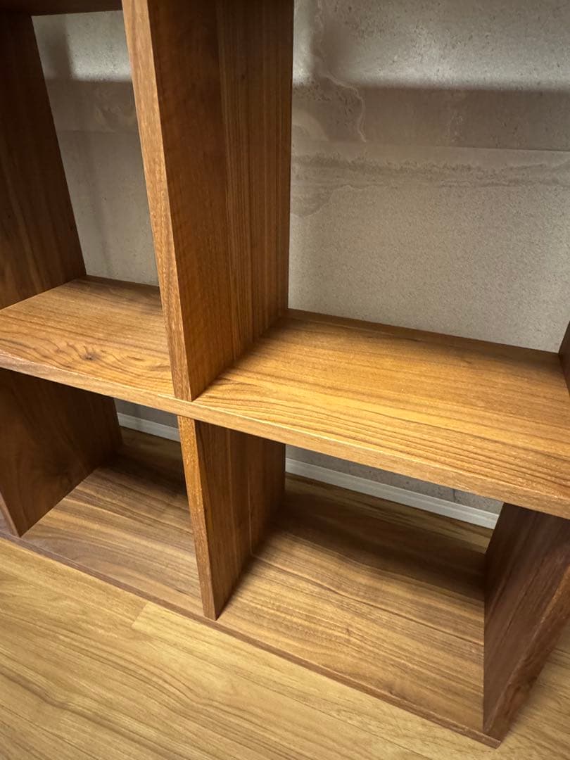 無印良品　スタッキングシェルフセット・３段×３列・ウォールナット材