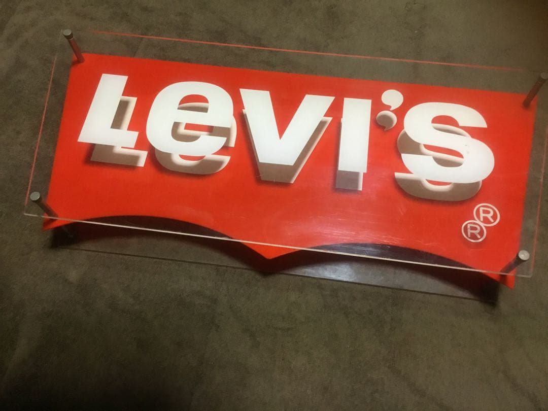 【貴重】Levi's リーバイス　店舗用　ディスプレイ看板　非売品　８０’s〜