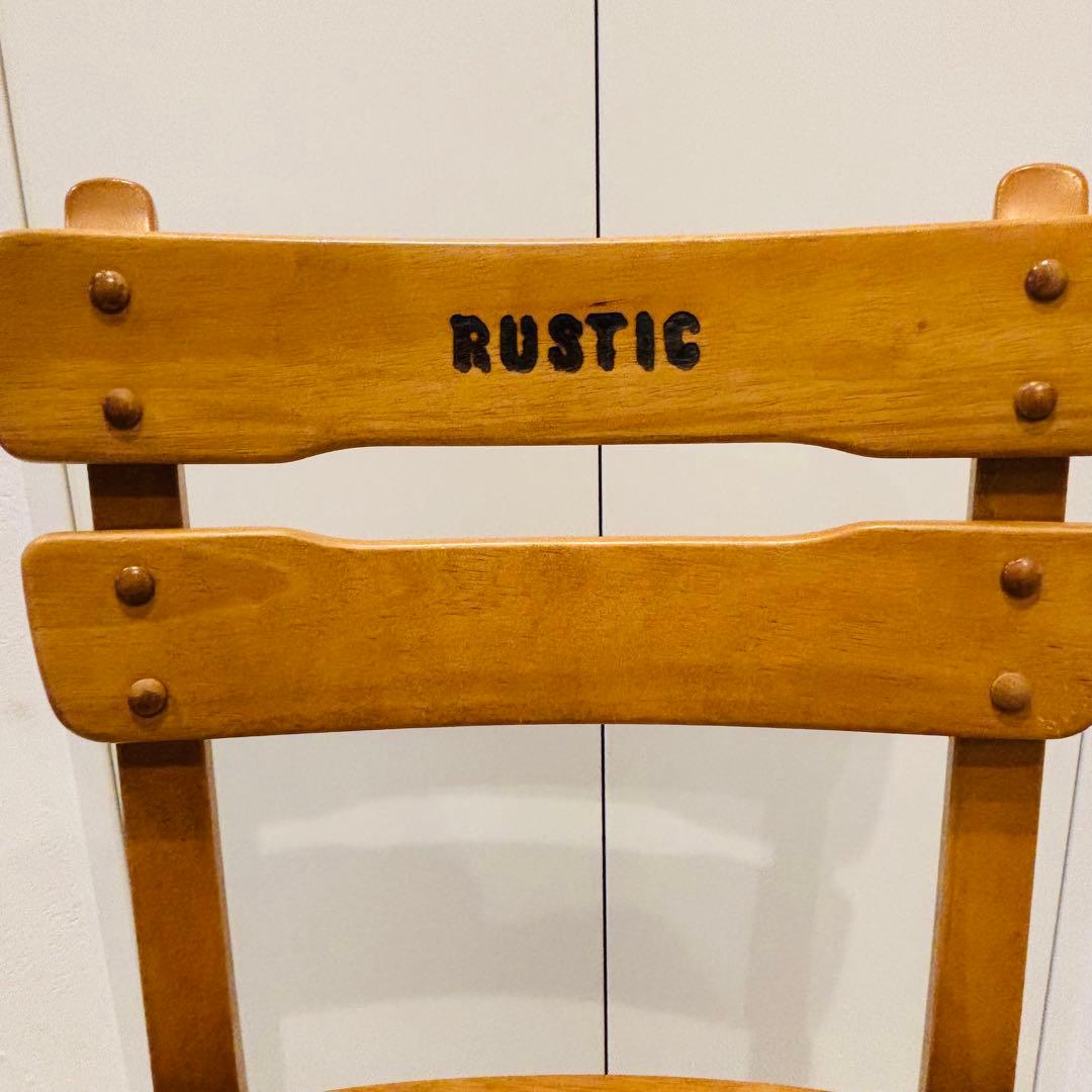 karimoku RUSTIC 子供用 木製チェア レトロ カリモク A