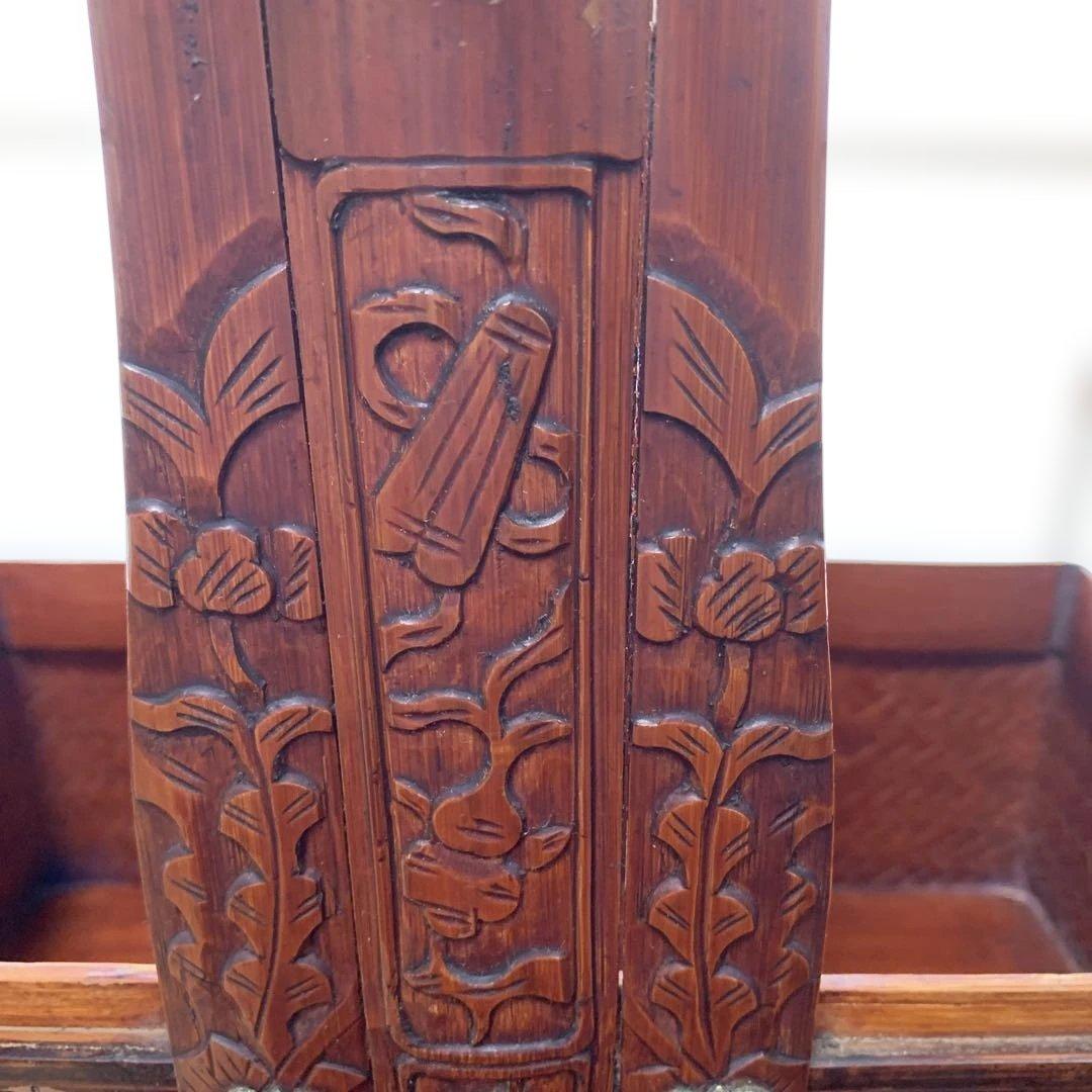 茶道具箱　煎茶道具箱　野点　茶道　日本の茶道具 茶収納箱　提藍ていらん　骨董品