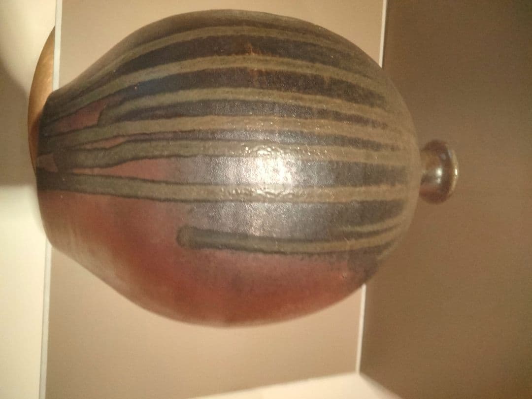 金彩備前焼壺　極上品