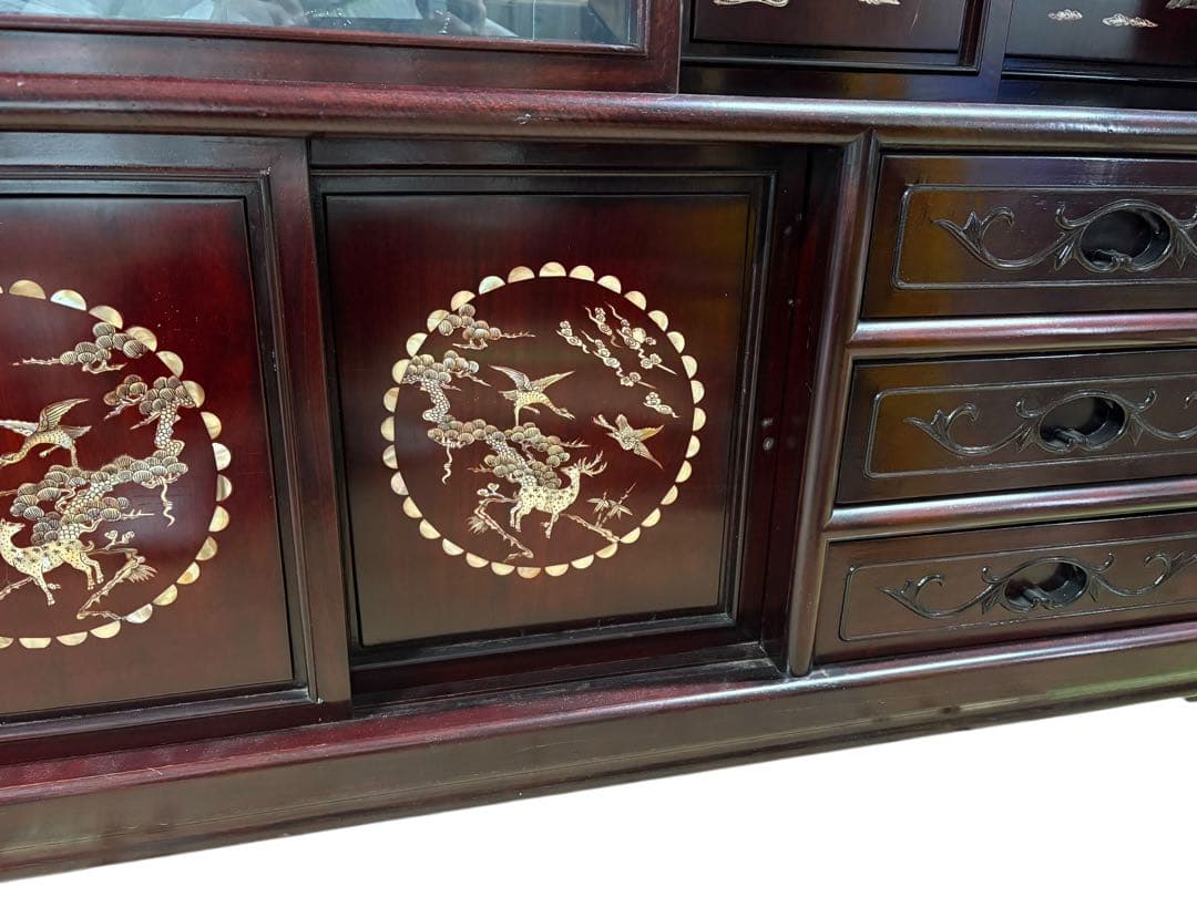 茶箪笥 アンティーク 和風 飾り棚