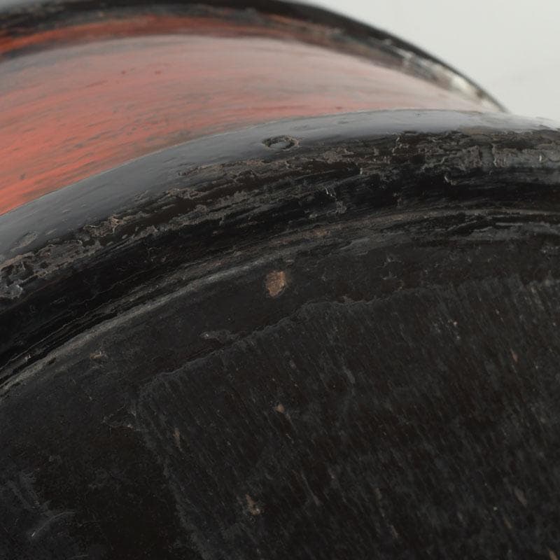 時代古民具　根来塗　三足桶　M　9839A