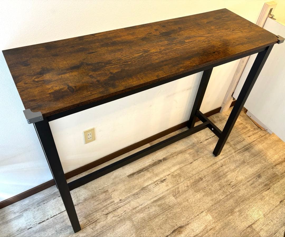 【送料込み】VASAGLE カウンターテーブル／組み立て済み