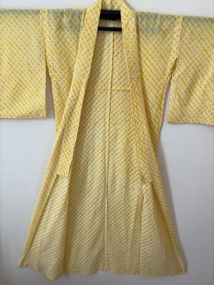 有松絞り　黄色　レア色　身丈153㎝