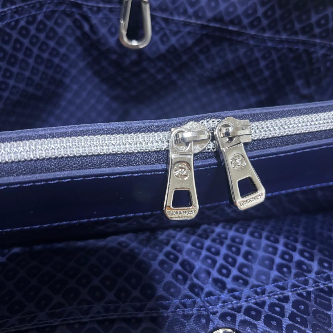 【極希少】ロンシャン オノレ2wayレザー ショルダーバッグ ハンド ネイビー