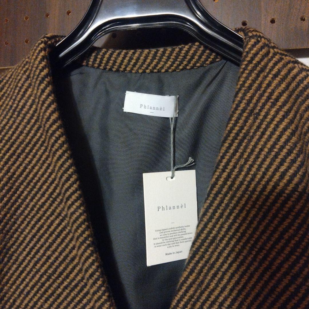 Phlannel ブラウンストライプ ベスト