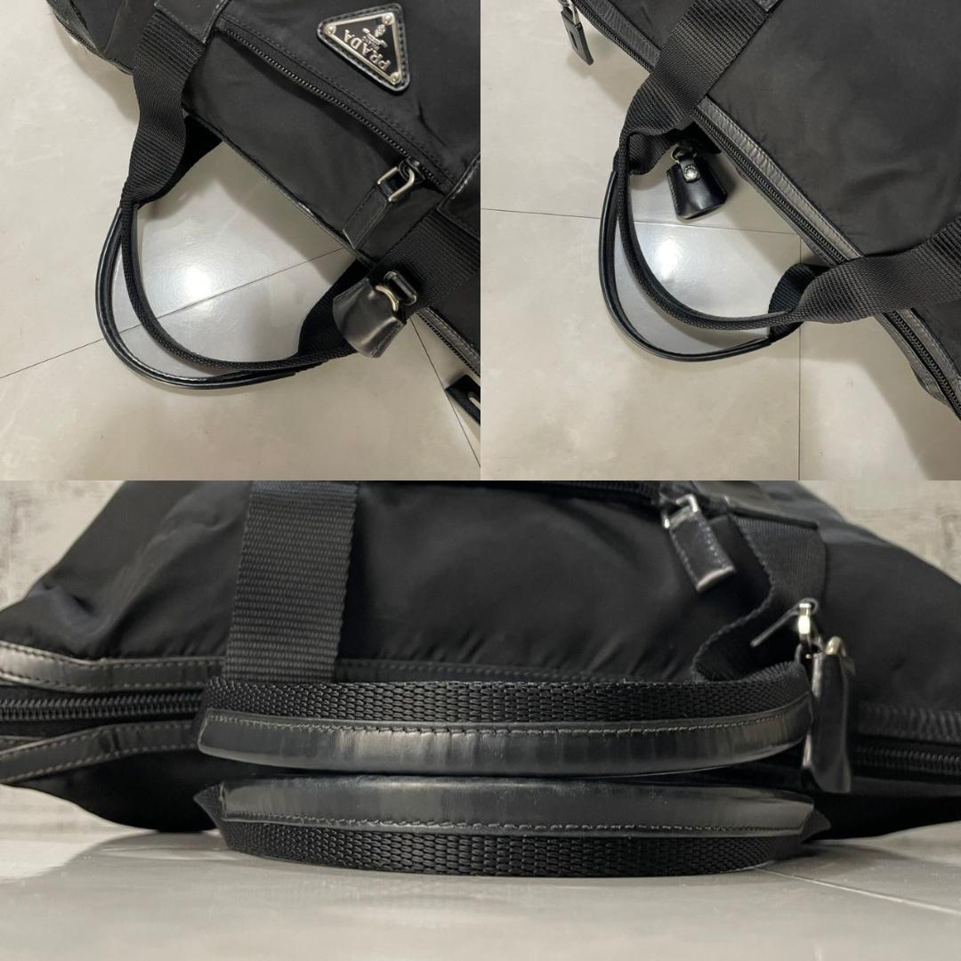 PRADA ハンドバッグ プラダ ミニボストンバッグ BR3697 黒 良品