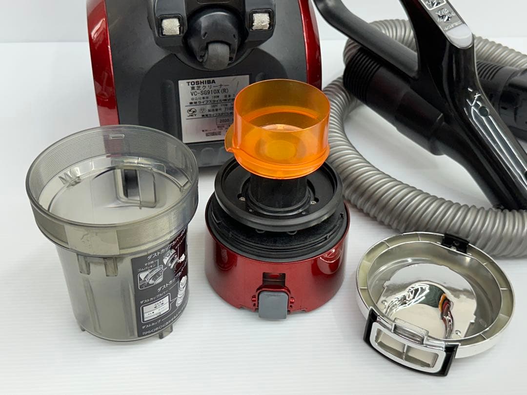 動作保証　東芝 トルネオ VC-SG910X 赤 掃除機　本体　ホースセット
