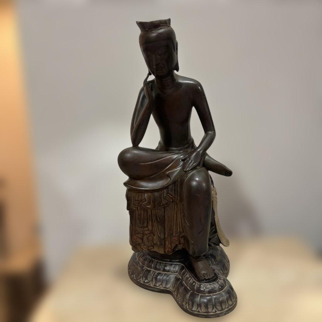 25センチ金属仏像