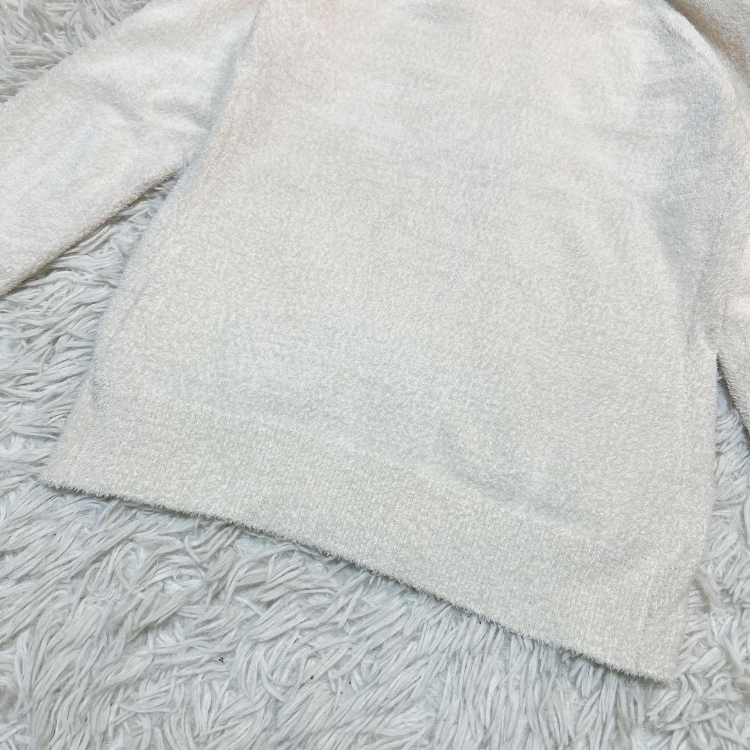 美品 DESCENTEGOLF デサントゴルフ ジップロゴ モールニットパーカー