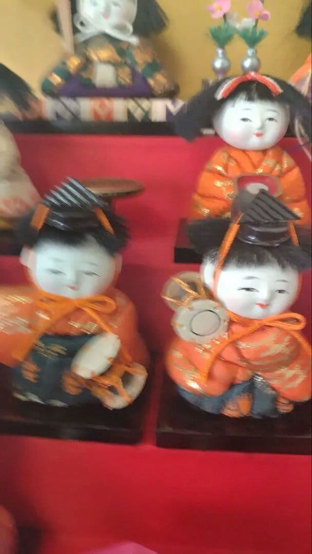 雛人形セット 15体 伝統的装飾付き