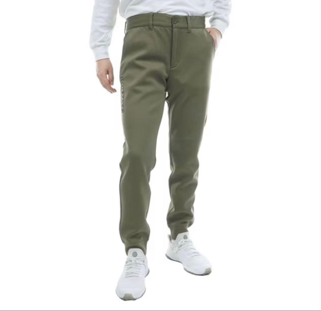 極美品 ブリーフィング BRIEFING 3D ロゴ ジョガー パンツ カーキ