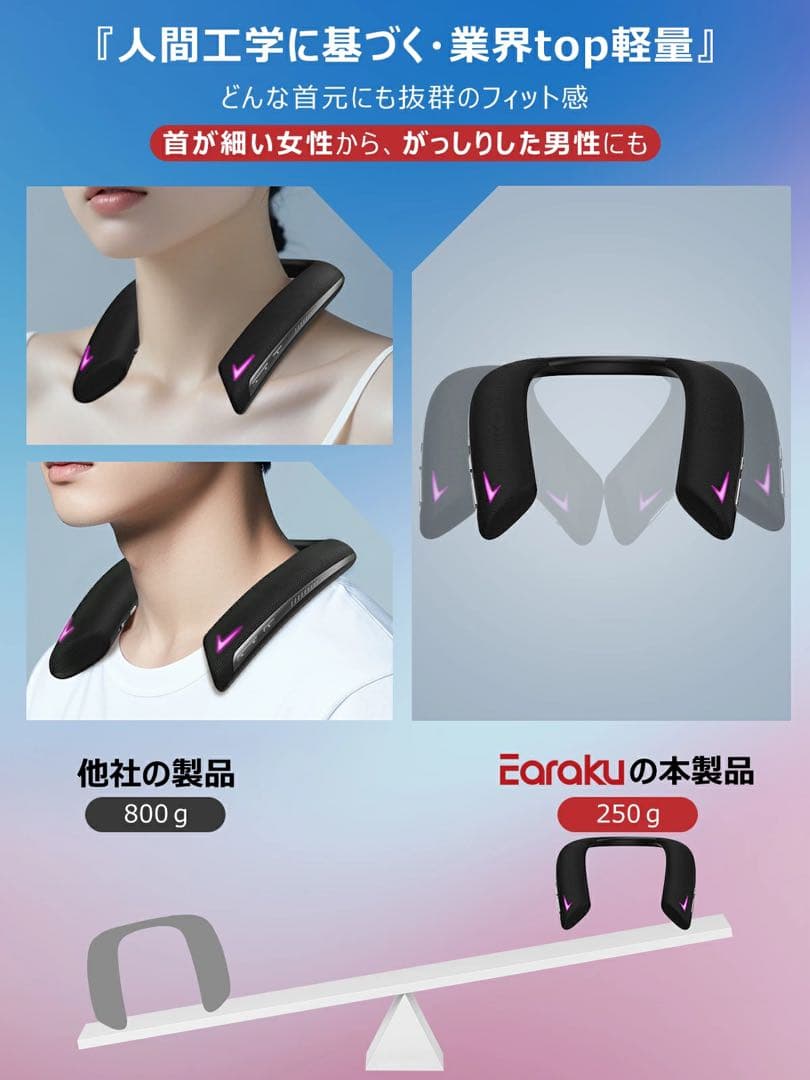 ム*店様 『遊音』ゲーミング ネックスピーカー サラウンド bluetooth5