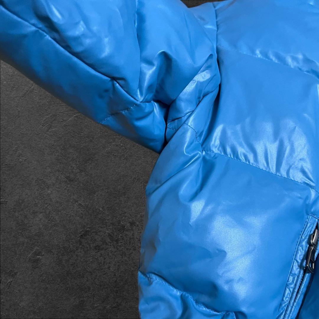 old UNIQLO ダウンジャケット　ファー　光沢　archive グランジ