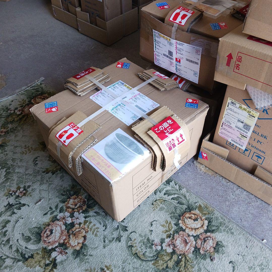 新品　∅50　特大　陶器　睡蓮鉢　手造り　メダカ鉢　難有　ラピスブルー　青LDB