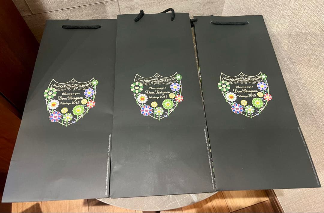 Dom Pérignon ×村上隆 白 ショッパー 袋 3枚セット ドンペリ