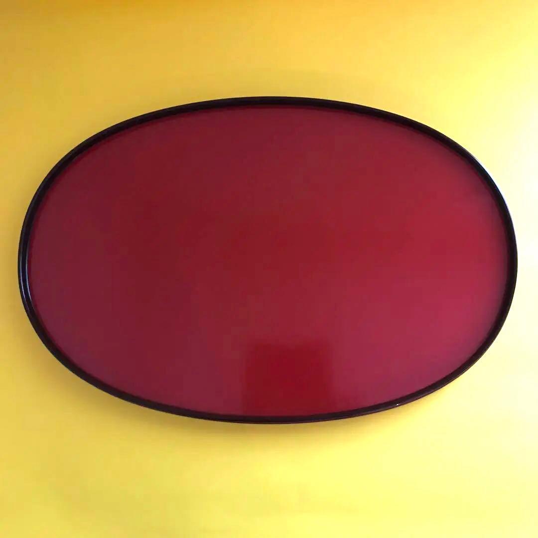 輪島朱帯黒うるみ塗り膳　茶道具