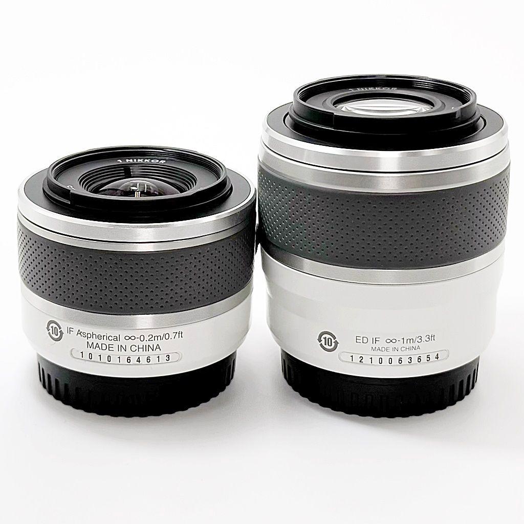 ニコン 1 J1 ダブルズームキット ホワイト ミラーレス カメラ 中古