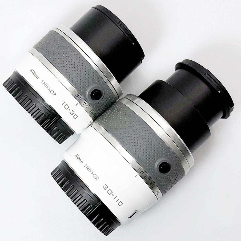 ニコン 1 J1 ダブルズームキット ホワイト ミラーレス カメラ 中古