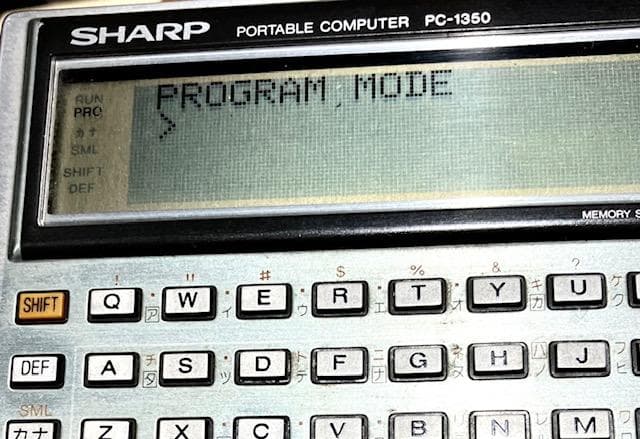 SHARP　ポータブルコンピュータ　PC-1350　2台