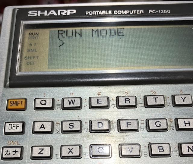 SHARP　ポータブルコンピュータ　PC-1350　2台