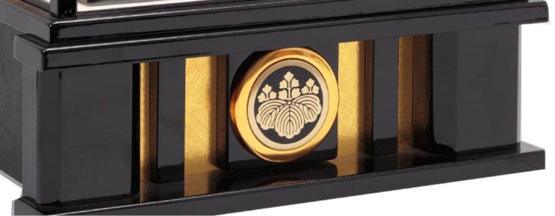 東京久月　五月人形　家紋付き兜飾り　ガラスケース入・コンパクトサイズ