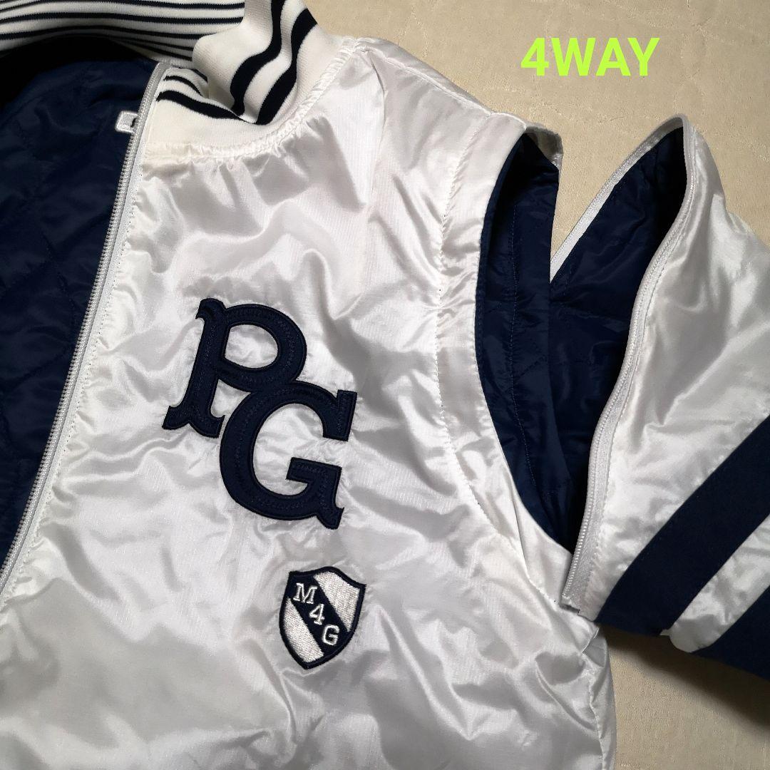 パーリーゲイツ★4WAY中綿リバーシブルブルゾン0アルチビオマーク&ロナビームス