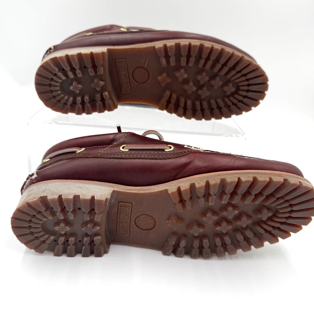 極美品　ティンバーランド　3eye クラシック　バーガンディ　デッキシューズ