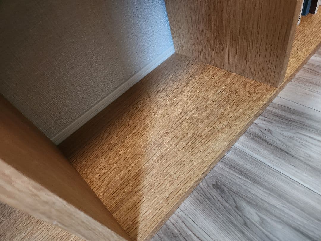 無印良品 スタッキングシェルフ 5段×2列 オーク材 4段引き出し×1付