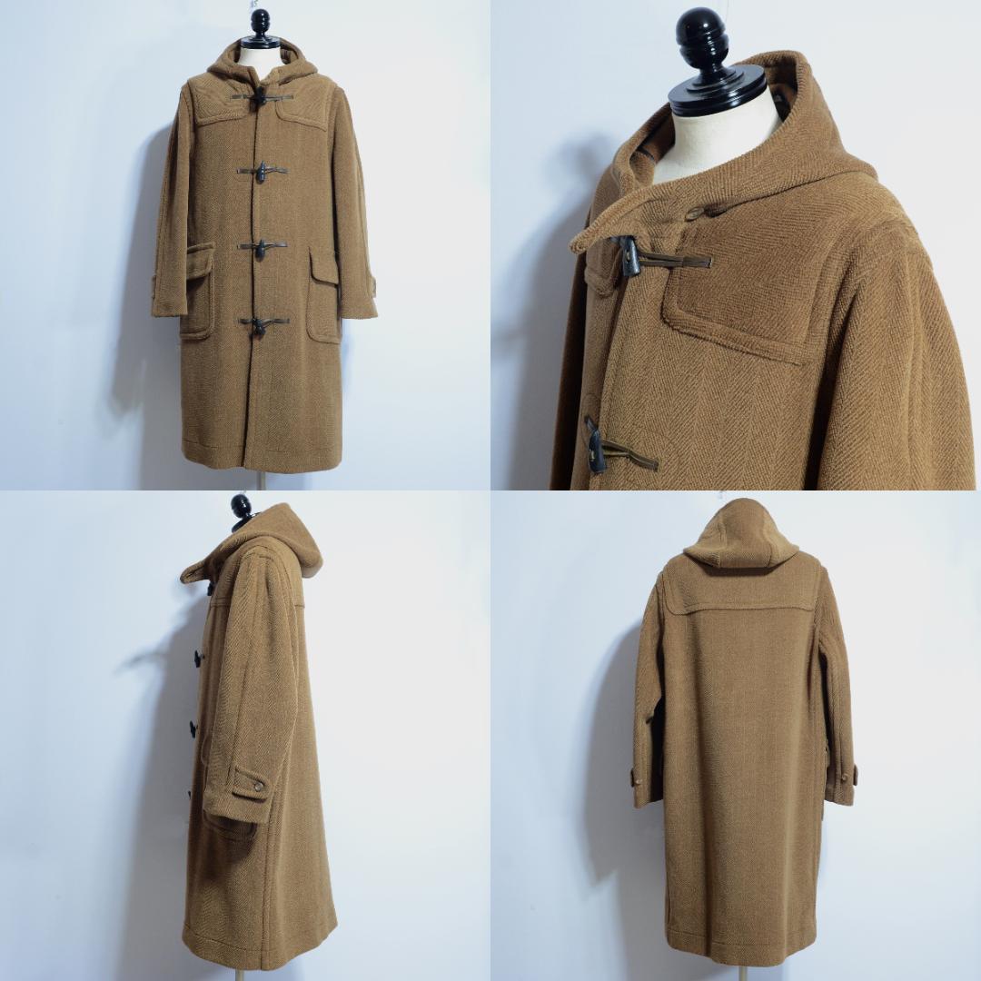 超極上品 チベット社製ムーアブルックカットパイル ダッフルコート Hブラウン M