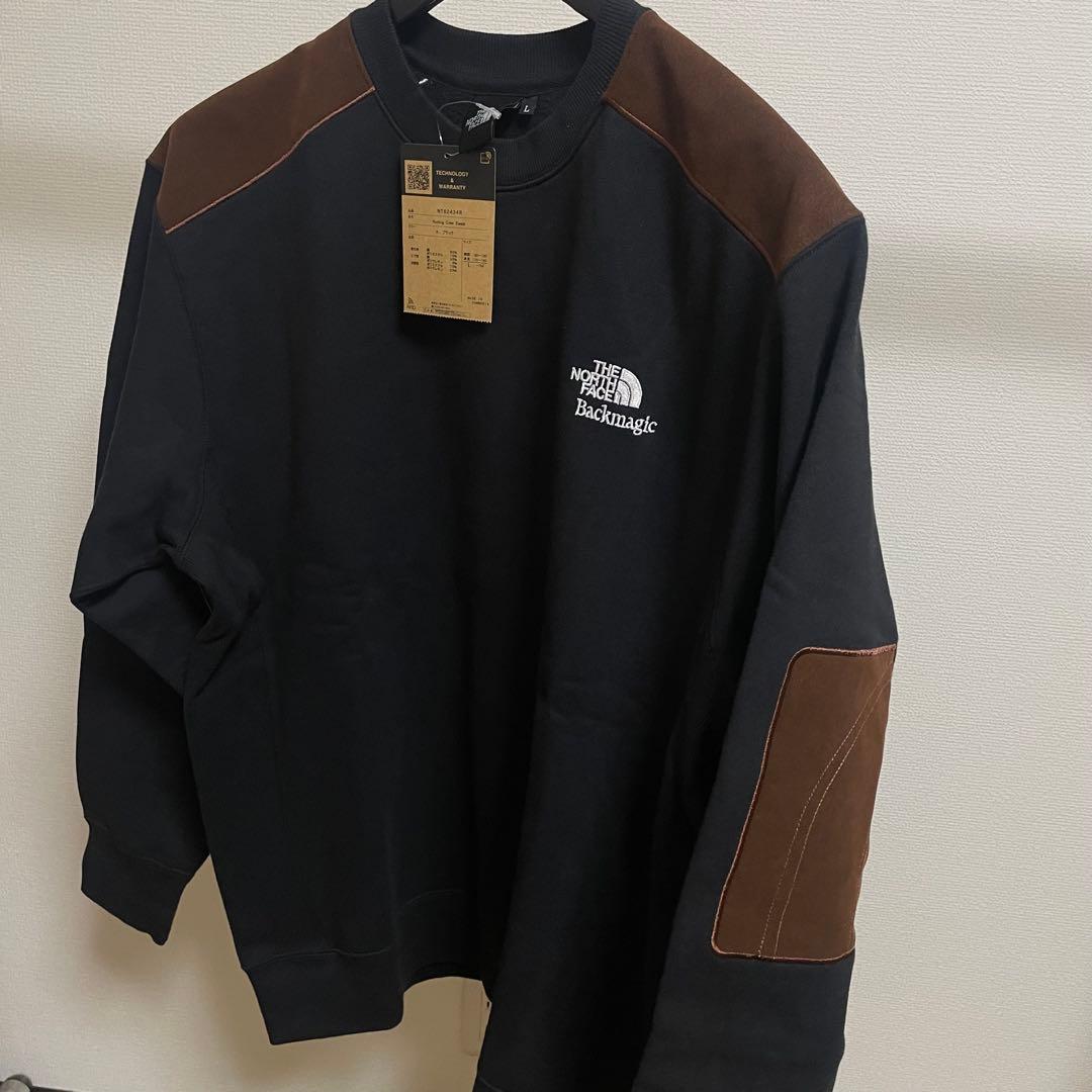 ノースフェイス Backmagic限定 Sweat Crew【L】ブラック 黒