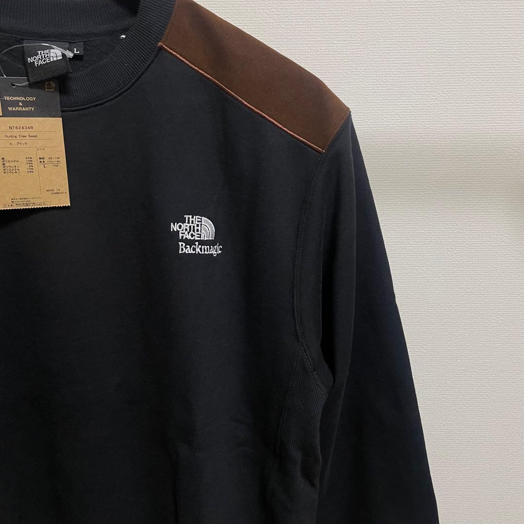 ノースフェイス Backmagic限定 Sweat Crew【L】ブラック 黒