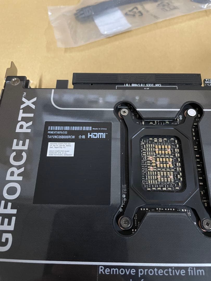 ASUS RTX5070 搭載 ビデオカード PCIe 5.0 12GB