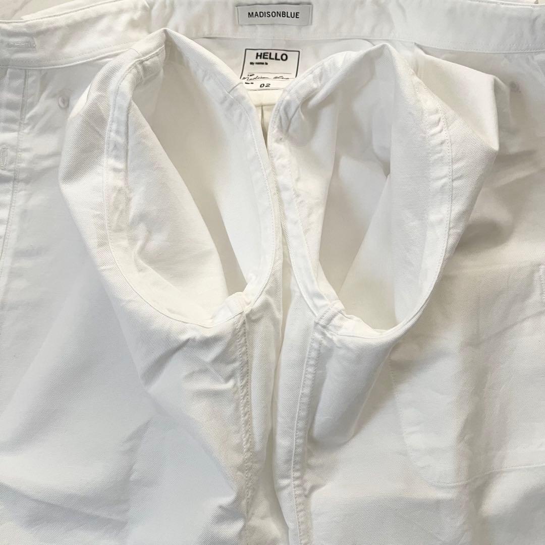 美品　希少サイズ　マディソンブルー　メッセージシャツ　ボタンダウン　02サイズ