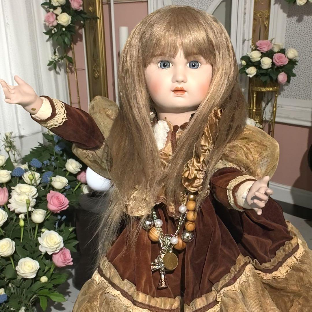 ビスクドール ジュモー フランス プリンセスドレス シェルカメオ エリザベスコイ