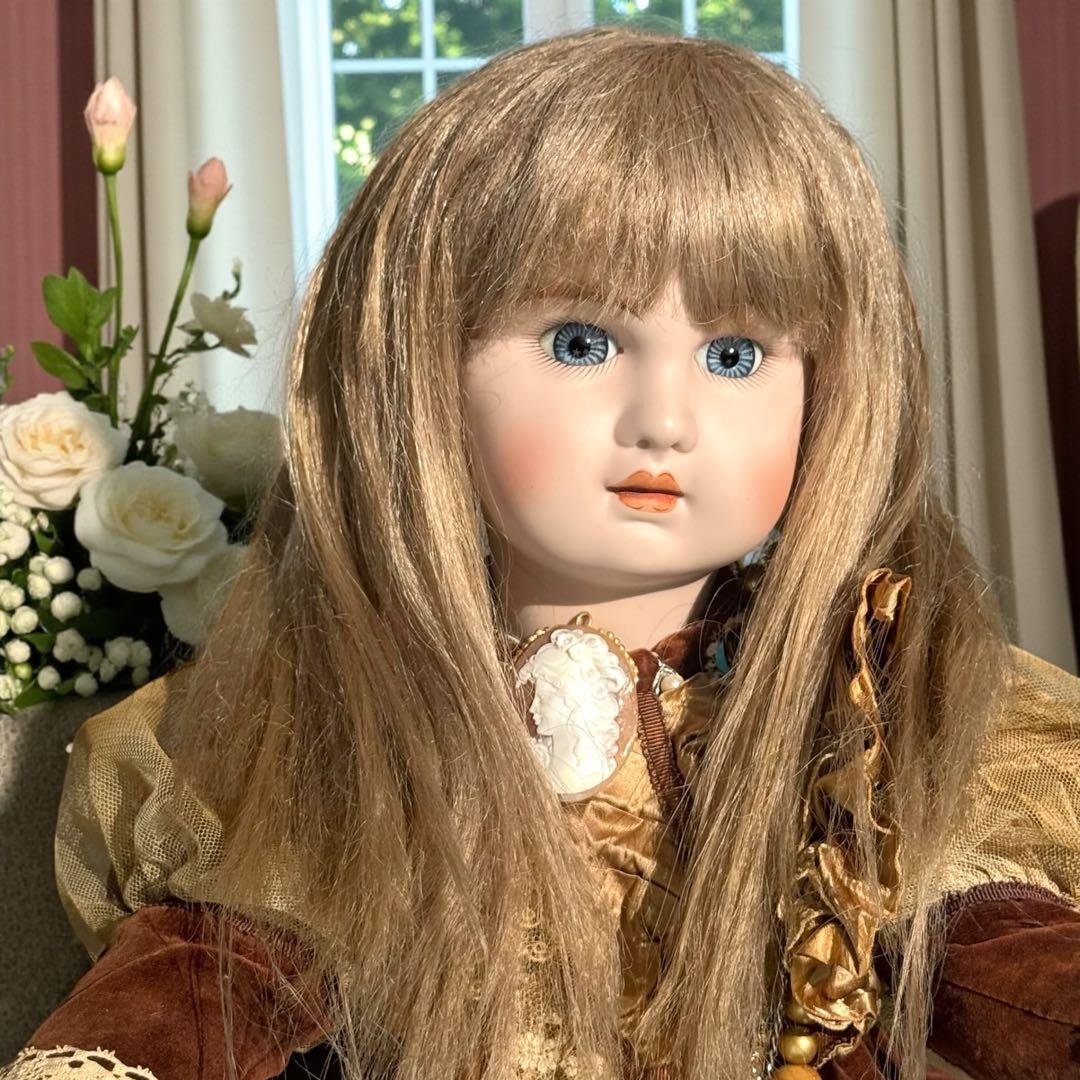 ビスクドール ジュモー フランス プリンセスドレス シェルカメオ エリザベスコイ