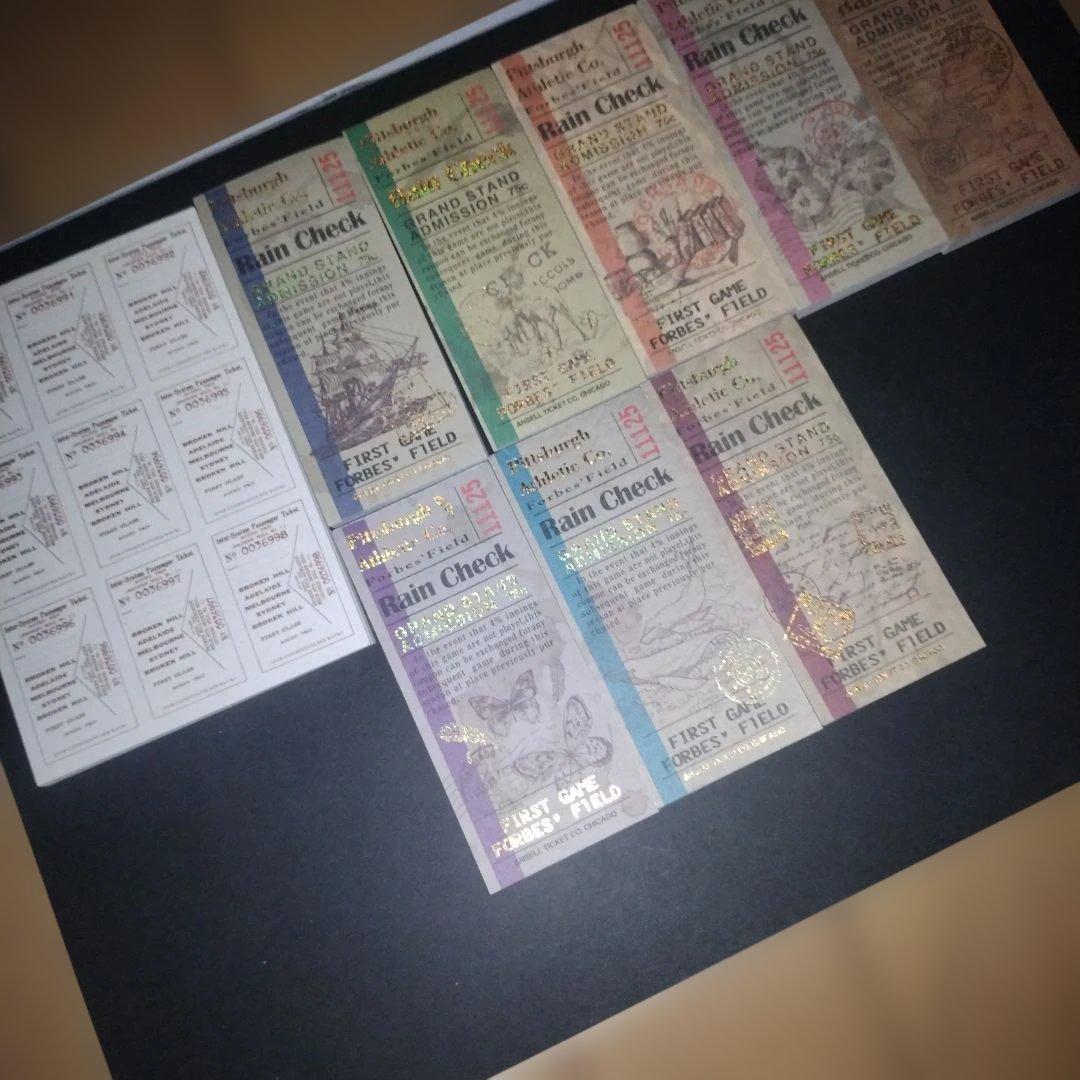 【一部使用済み】チケット風コラージュ素材 まとめ売り