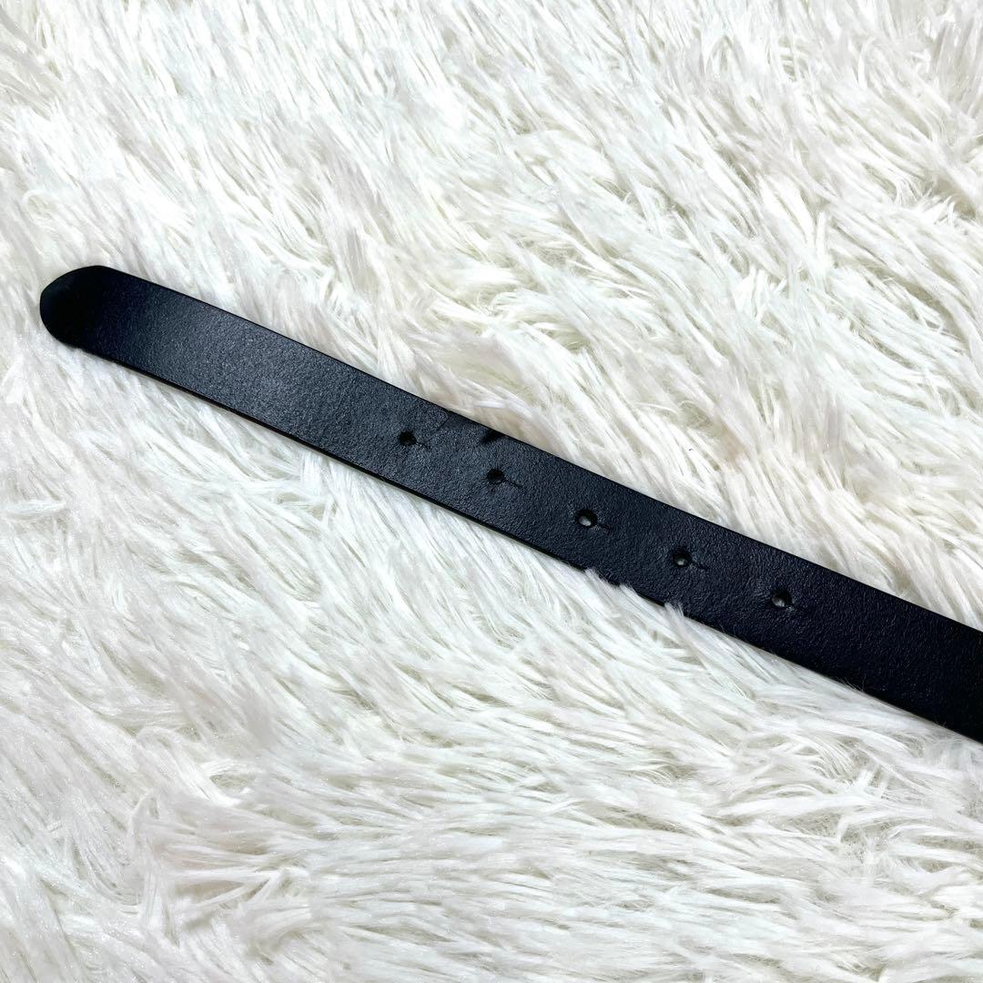 希少✨DIESEL ディーゼル　Dバックル　レザーベルト　ブラック