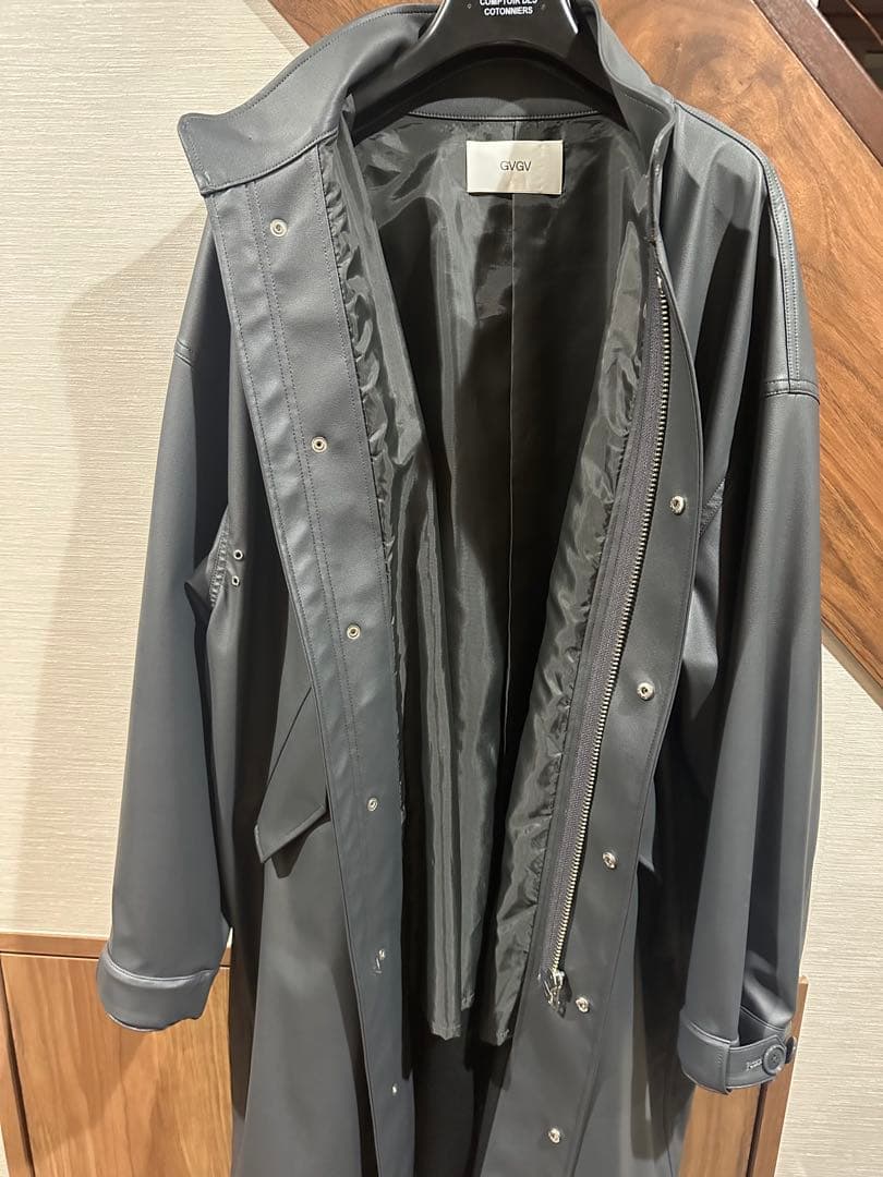 定価9万 GVGV エコレザー モッズコート コート G.V.G.V.