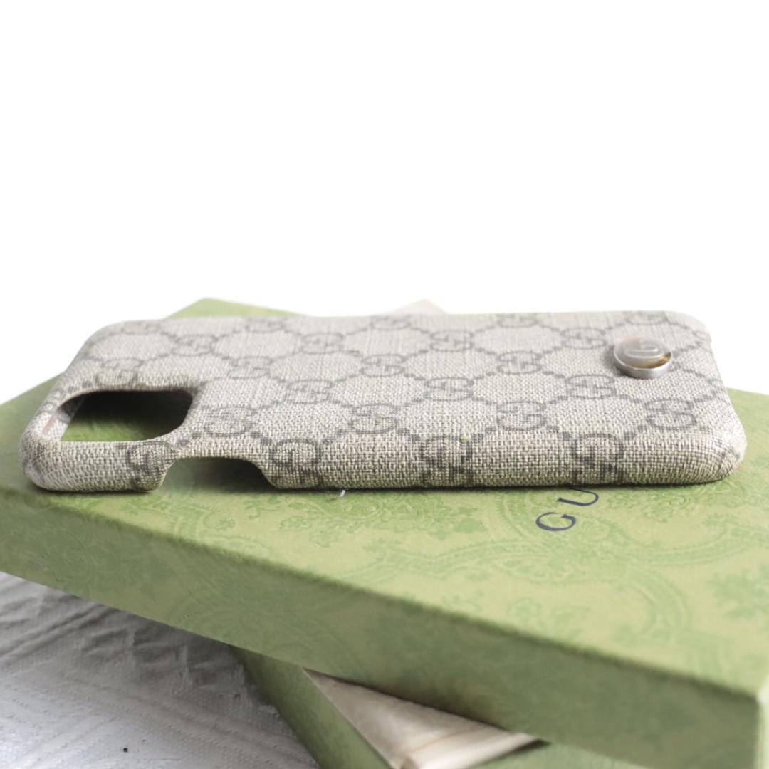 GUCCI　アイフォンケース　iPhone11ProMAX　GG　オフィディア